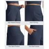 imageG4Free Comfy Ribbed Womens Shorts Dressy Casual High Waisted Athletic Lounge Trouser Shorts with Side PocketsDark Navy