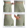 imageG4Free Comfy Ribbed Womens Shorts Dressy Casual High Waisted Athletic Lounge Trouser Shorts with Side PocketsGray Olive