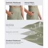 imageG4Free Comfy Ribbed Womens Shorts Dressy Casual High Waisted Athletic Lounge Trouser Shorts with Side PocketsGray Olive