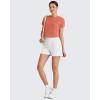 imageG4Free Lightbreeze Womens Workout Tops Batwing Sleeve Tees Loose Fit Athletic Gym Shirts Basic Yoga Tshirts Casual SummerBurnt Orange