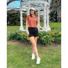 imageG4Free Lightbreeze Womens Workout Tops Batwing Sleeve Tees Loose Fit Athletic Gym Shirts Basic Yoga Tshirts Casual SummerBurnt Orange