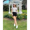 imageG4Free Lightbreeze Womens Workout Tops Batwing Sleeve Tees Loose Fit Athletic Gym Shirts Basic Yoga Tshirts Casual SummerGray