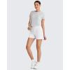 imageG4Free Lightbreeze Womens Workout Tops Batwing Sleeve Tees Loose Fit Athletic Gym Shirts Basic Yoga Tshirts Casual SummerGray
