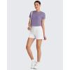 imageG4Free Lightbreeze Womens Workout Tops Batwing Sleeve Tees Loose Fit Athletic Gym Shirts Basic Yoga Tshirts Casual SummerGray Purple