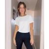 imageG4Free Lightbreeze Womens Workout Tops Batwing Sleeve Tees Loose Fit Athletic Gym Shirts Basic Yoga Tshirts Casual SummerWhite