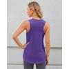 imageG4Free Lightweight Racerback Workout Tank Tops for Women High Neck Athletic Long Tanks Fast Dry Sleeveless Running ShirtsDark Purple