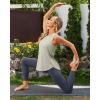 imageG4Free Lightweight Racerback Workout Tank Tops for Women High Neck Athletic Long Tanks Fast Dry Sleeveless Running ShirtsMushroom