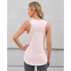 imageG4Free Lightweight Racerback Workout Tank Tops for Women High Neck Athletic Long Tanks Fast Dry Sleeveless Running ShirtsSmoky Blush