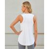 imageG4Free Lightweight Racerback Workout Tank Tops for Women High Neck Athletic Long Tanks Fast Dry Sleeveless Running ShirtsWhite