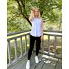 imageG4Free Lightweight Racerback Workout Tank Tops for Women High Neck Athletic Long Tanks Fast Dry Sleeveless Running ShirtsWhite