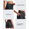 imageG4Free Ribbed Stretchy Womens Shorts Casual High Waisted Athletic Running Golf Lounge Shorts with PocketsBlack