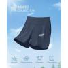 imageG4Free Ribbed Stretchy Womens Shorts Casual High Waisted Athletic Running Golf Lounge Shorts with PocketsDark Navy