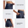 imageG4Free Ribbed Stretchy Womens Shorts Casual High Waisted Athletic Running Golf Lounge Shorts with PocketsDark Navy