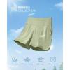 imageG4Free Ribbed Stretchy Womens Shorts Casual High Waisted Athletic Running Golf Lounge Shorts with PocketsGray Olive