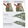 imageG4Free Ribbed Stretchy Womens Shorts Casual High Waisted Athletic Running Golf Lounge Shorts with PocketsGray Olive