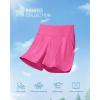 imageG4Free Ribbed Stretchy Womens Shorts Casual High Waisted Athletic Running Golf Lounge Shorts with PocketsHot Pink