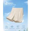 imageG4Free Ribbed Stretchy Womens Shorts Casual High Waisted Athletic Running Golf Lounge Shorts with PocketsLight Khaki