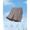 imageG4Free Ribbed Stretchy Womens Shorts Casual High Waisted Athletic Running Golf Lounge Shorts with PocketsTaupe
