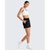 imageG4Free Smoofit Modal Soft Sweat Shorts for Women High Waist Athletic Shorts for Summer Casual Relaxed with PocketsBlack