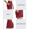 imageG4Free Smoofit Modal Soft Sweat Shorts for Women High Waist Athletic Shorts for Summer Casual Relaxed with PocketsDark Burgundy