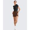 imageG4Free Smoofit Modal Soft Sweat Shorts for Women High Waist Athletic Shorts for Summer Casual Relaxed with PocketsDark Coffee