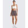 imageG4Free Smoofit Modal Soft Sweat Shorts for Women High Waist Athletic Shorts for Summer Casual Relaxed with PocketsTaupe