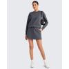 imageG4Free Smoofit Sweat Skirts for Women Soft Drawstring Summer Casual Lounge Skirt with PocketsDark Grey