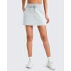 imageG4Free Smoofit Sweat Skirts for Women Soft Drawstring Summer Casual Lounge Skirt with PocketsLight Gray