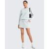 imageG4Free Smoofit Sweat Skirts for Women Soft Drawstring Summer Casual Lounge Skirt with PocketsLight Gray
