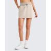 imageG4Free Smoofit Sweat Skirts for Women Soft Drawstring Summer Casual Lounge Skirt with PocketsLight Khaki