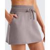 imageG4Free Smoofit Sweat Skirts for Women Soft Drawstring Summer Casual Lounge Skirt with PocketsTaupe