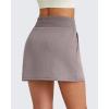 imageG4Free Smoofit Sweat Skirts for Women Soft Drawstring Summer Casual Lounge Skirt with PocketsTaupe