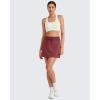 imageG4Free Smoofit Sweat Skirts for Women Soft Drawstring Summer Casual Lounge Skirt with PocketsWine