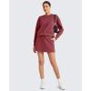 imageG4Free Smoofit Sweat Skirts for Women Soft Drawstring Summer Casual Lounge Skirt with PocketsWine