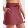 imageG4Free Smoofit Sweat Skirts for Women Soft Drawstring Summer Casual Lounge Skirt with PocketsWine