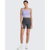 imageG4Free Workout Tank Tops for Women Slim Fitted U Neck Ribbed Athletic Gym Yoga Cropped Tanks Summer CasualLavender