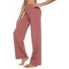 imageG4Free Yoga Pants Women Wide Leg Pants with Pockets High Waist Stretch Dress Casual Sweatpants PetiteRegularTallCameo