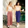 imageG4Free Yoga Pants Women Wide Leg Pants with Pockets High Waist Stretch Dress Casual Sweatpants PetiteRegularTallCameo