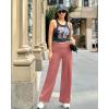 imageG4Free Yoga Pants Women Wide Leg Pants with Pockets High Waist Stretch Dress Casual Sweatpants PetiteRegularTallCameo