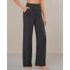 imageG4Free Yoga Pants Women Wide Leg Pants with Pockets High Waist Stretch Dress Casual Sweatpants PetiteRegularTallCharcoal Heather