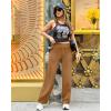 imageG4Free Yoga Pants Women Wide Leg Pants with Pockets High Waist Stretch Dress Casual Sweatpants PetiteRegularTallCoca Mocha