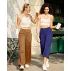 imageG4Free Yoga Pants Women Wide Leg Pants with Pockets High Waist Stretch Dress Casual Sweatpants PetiteRegularTallCoca Mocha