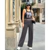 imageG4Free Yoga Pants Women Wide Leg Pants with Pockets High Waist Stretch Dress Casual Sweatpants PetiteRegularTallDark Grey