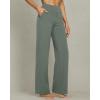 imageG4Free Yoga Pants Women Wide Leg Pants with Pockets High Waist Stretch Dress Casual Sweatpants PetiteRegularTallGrey Sage