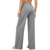 imageG4Free Yoga Pants Women Wide Leg Pants with Pockets High Waist Stretch Dress Casual Sweatpants PetiteRegularTallHeather Grey