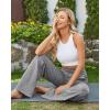 imageG4Free Yoga Pants Women Wide Leg Pants with Pockets High Waist Stretch Dress Casual Sweatpants PetiteRegularTallHeather Grey