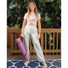 imageG4Free Yoga Pants Women Wide Leg Pants with Pockets High Waist Stretch Dress Casual Sweatpants PetiteRegularTallLight Grey