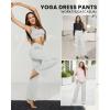 imageG4Free Yoga Pants Women Wide Leg Pants with Pockets High Waist Stretch Dress Casual Sweatpants PetiteRegularTallLight Grey