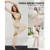 imageG4Free Yoga Pants Women Wide Leg Pants with Pockets High Waist Stretch Dress Casual Sweatpants PetiteRegularTallLight Khaki