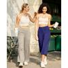imageG4Free Yoga Pants Women Wide Leg Pants with Pockets High Waist Stretch Dress Casual Sweatpants PetiteRegularTallMocha